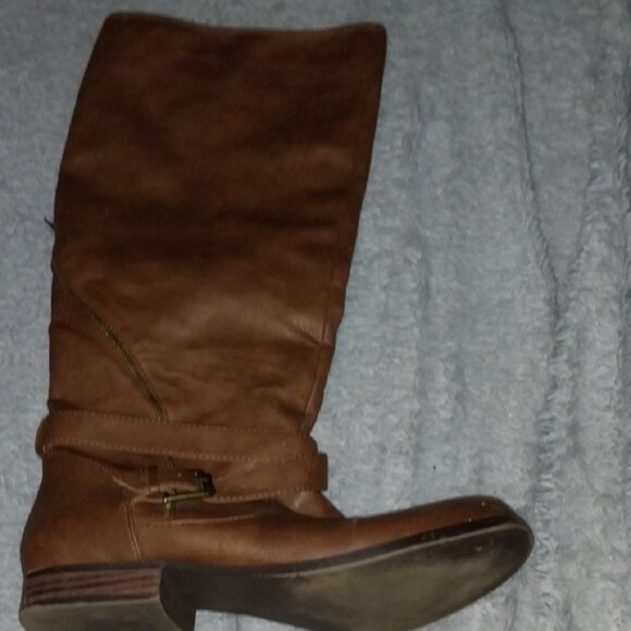 Shoes - Women's Brown Knee-High Boots